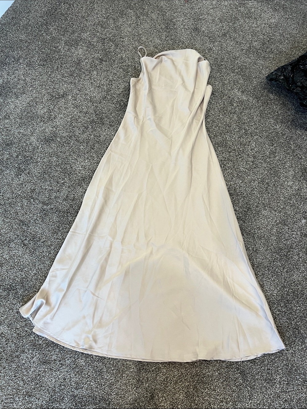 Elegant Cream Slip Dress